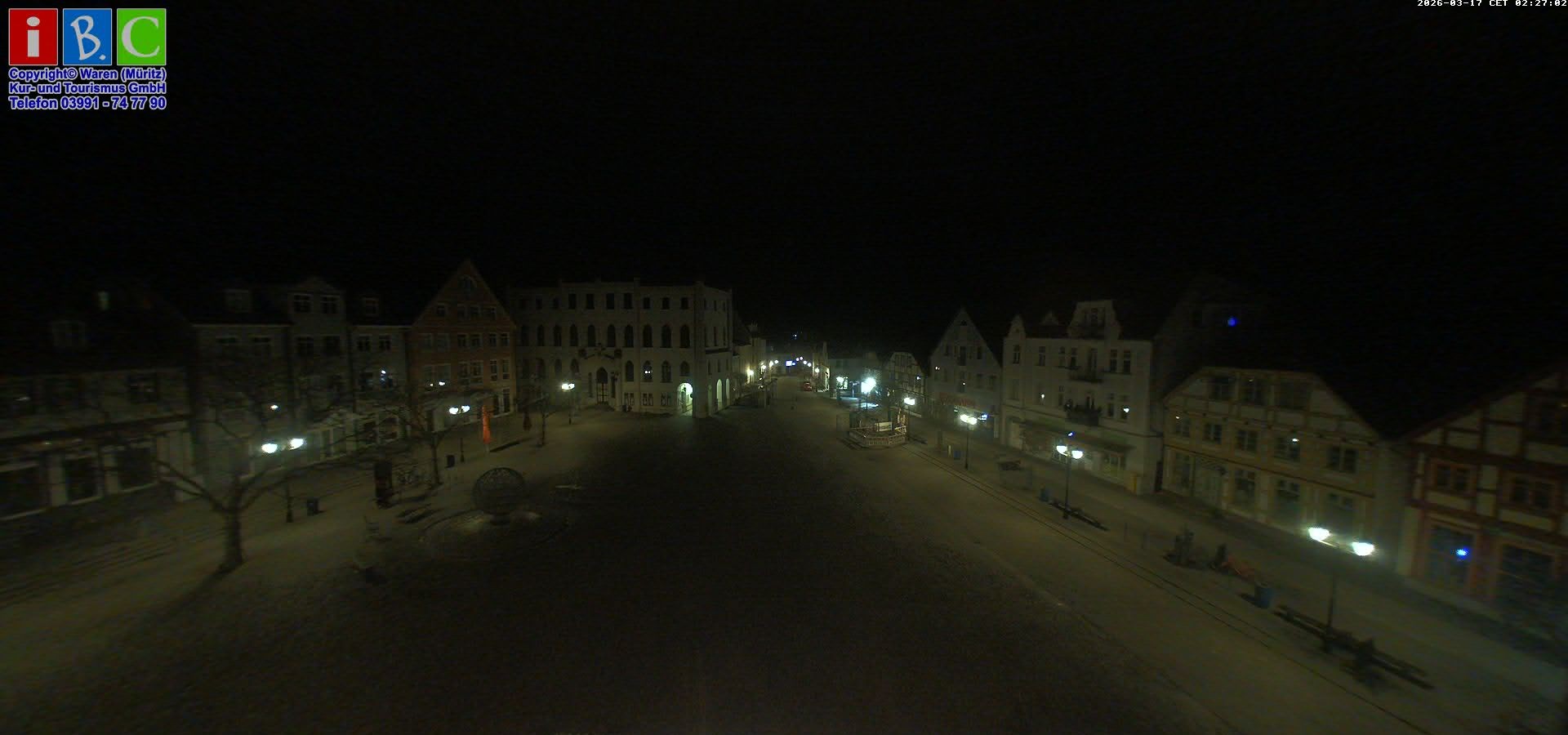 Archiv Foto Webcam Neuer Markt in Waren an der Müritz