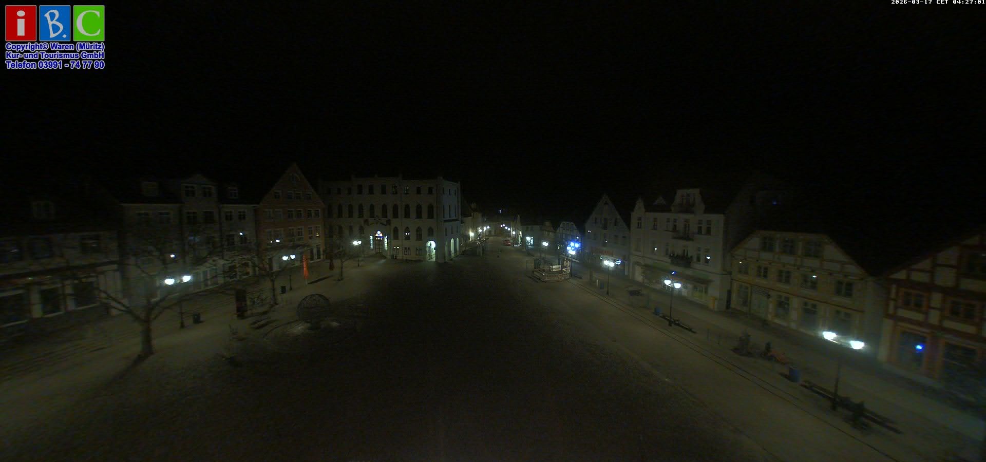 Archiv Foto Webcam Neuer Markt in Waren an der Müritz