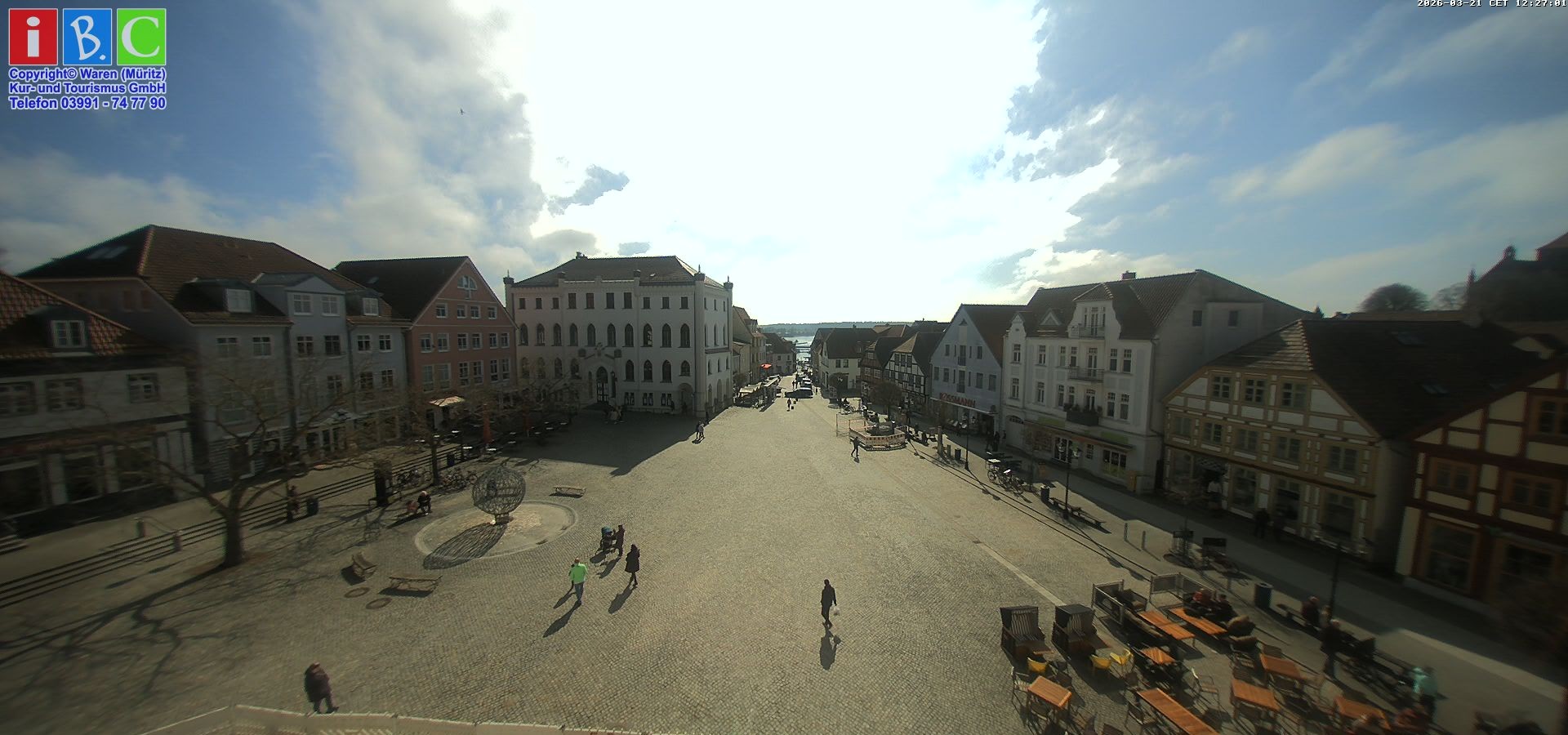Archiv Foto Webcam Neuer Markt in Waren an der Müritz