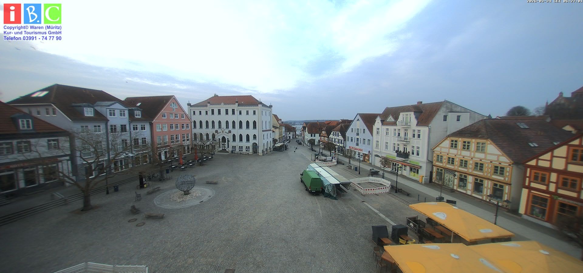 Archiv Foto Webcam Neuer Markt in Waren an der Müritz