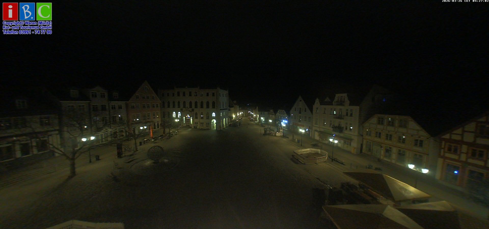 Archiv Foto Webcam Neuer Markt in Waren an der Müritz