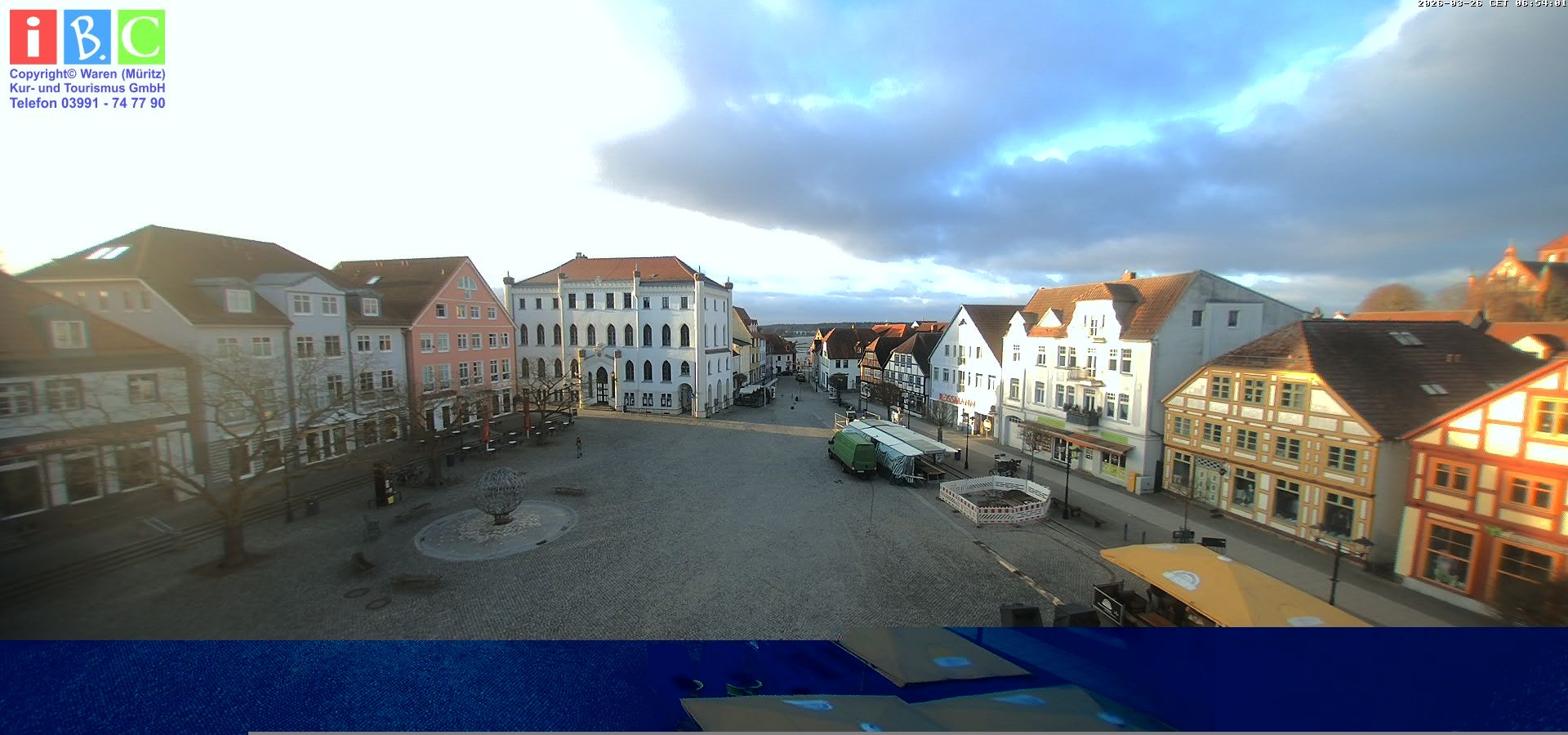 Archiv Foto Webcam Neuer Markt in Waren an der Müritz