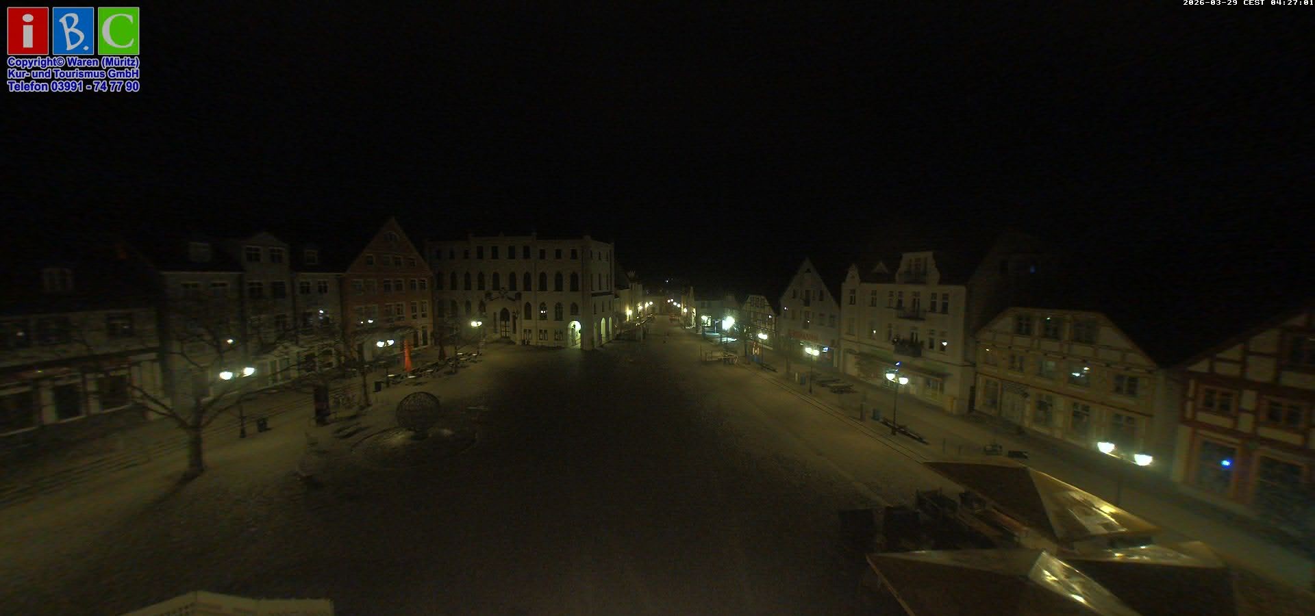 Archived image Webcam Waren (Müritz) - Market place