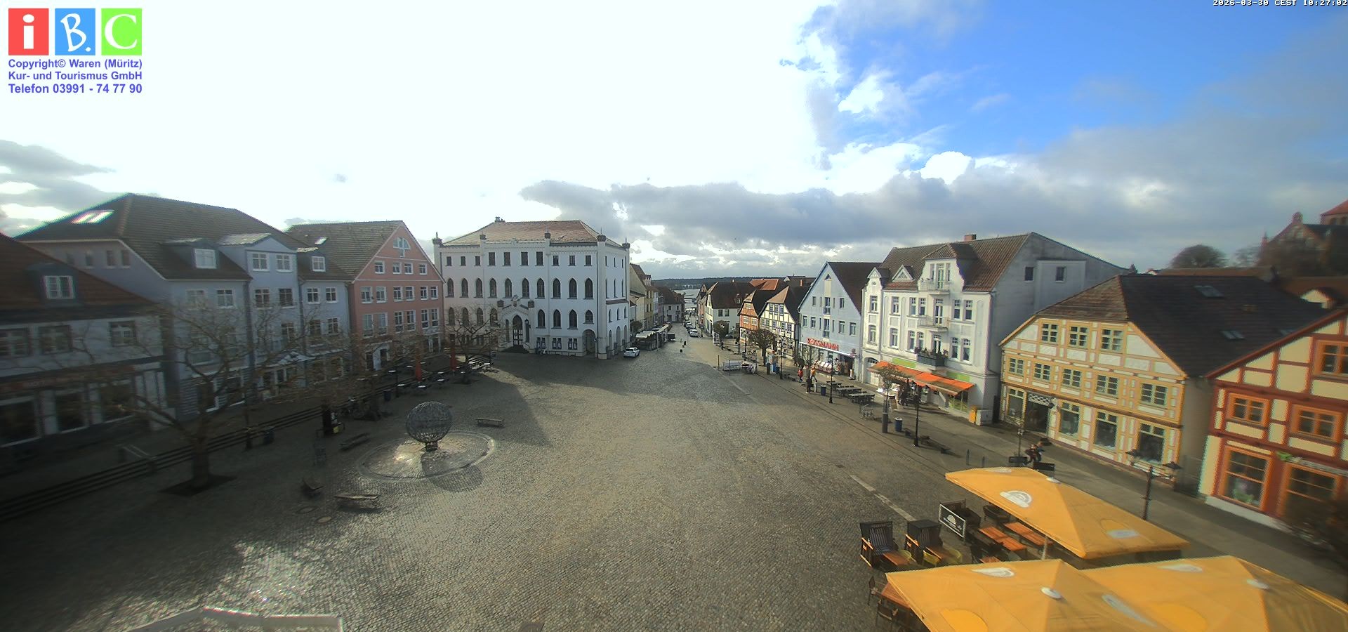 Archiv Foto Webcam Neuer Markt in Waren an der Müritz