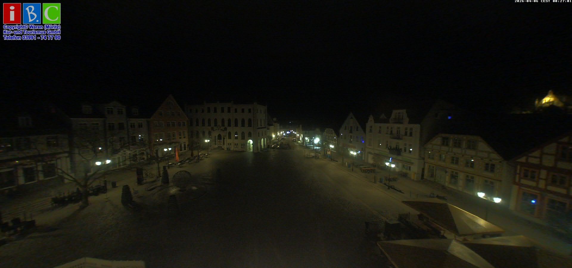 Archived image Webcam Waren (Müritz) - Market place