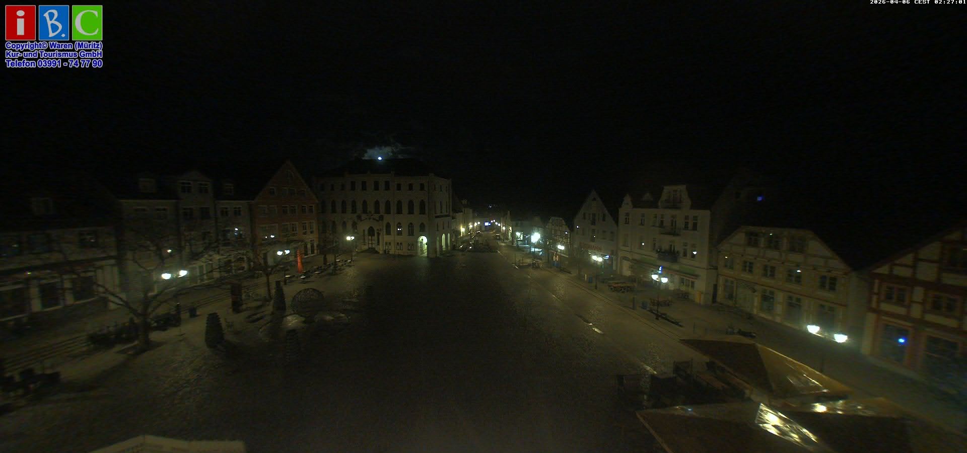 Archived image Webcam Waren (Müritz) - Market place