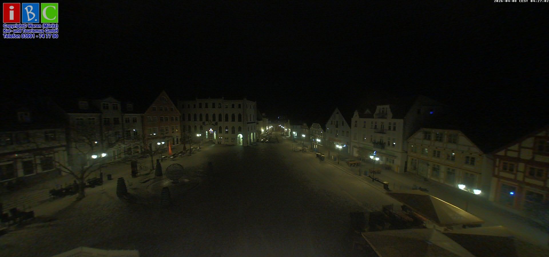 Archiv Foto Webcam Neuer Markt in Waren an der Müritz