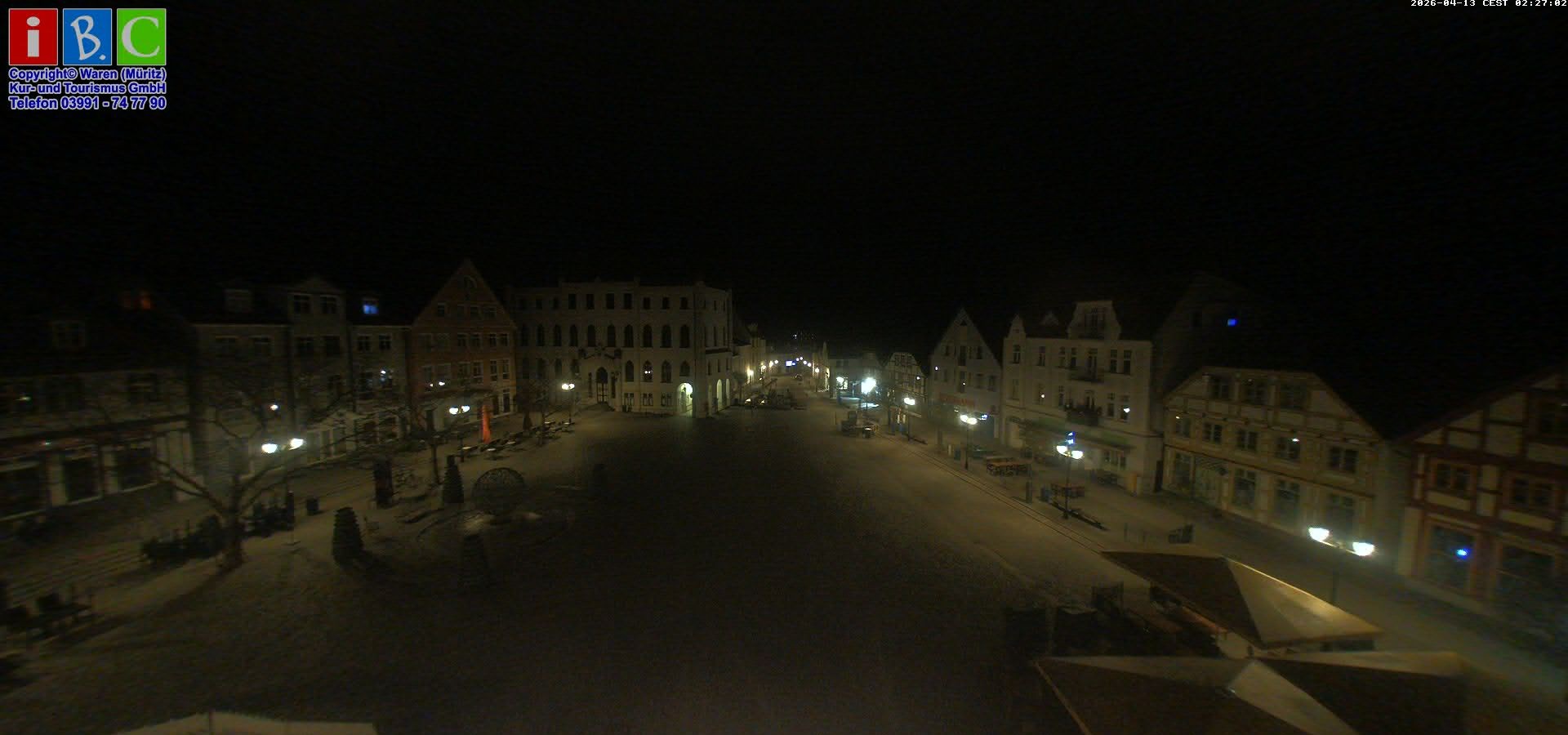 Archived image Webcam Waren (Müritz) - Market place
