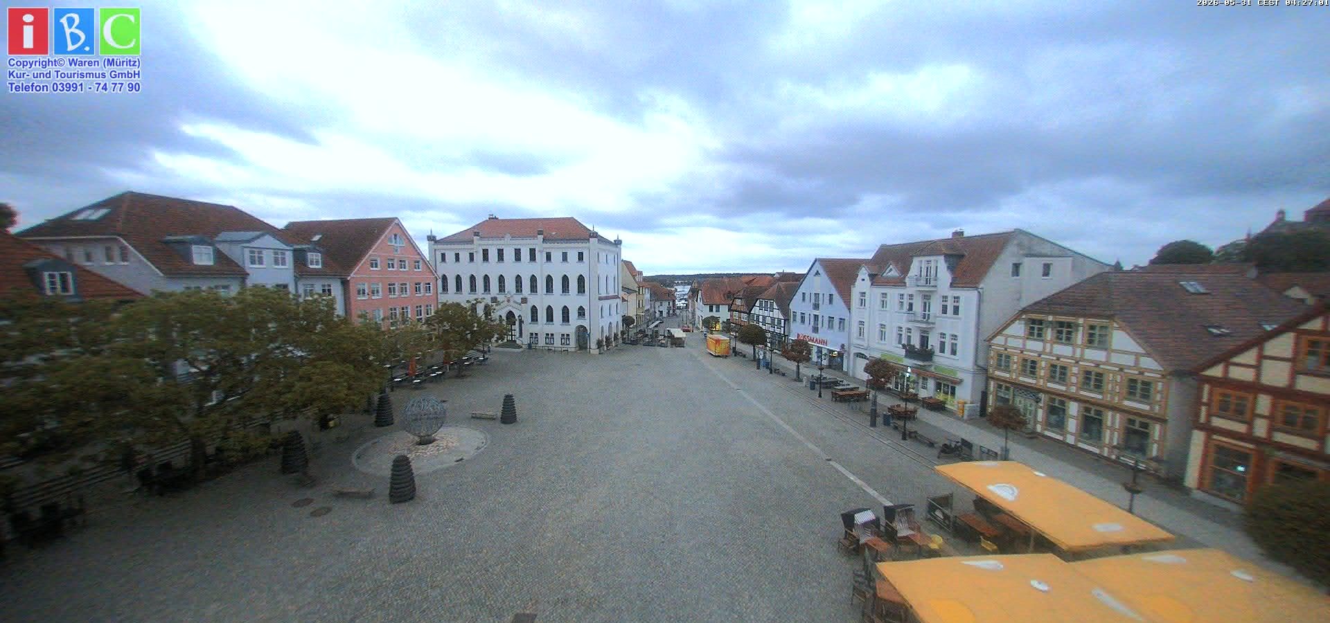 Archiv Foto Webcam Neuer Markt in Waren an der Müritz