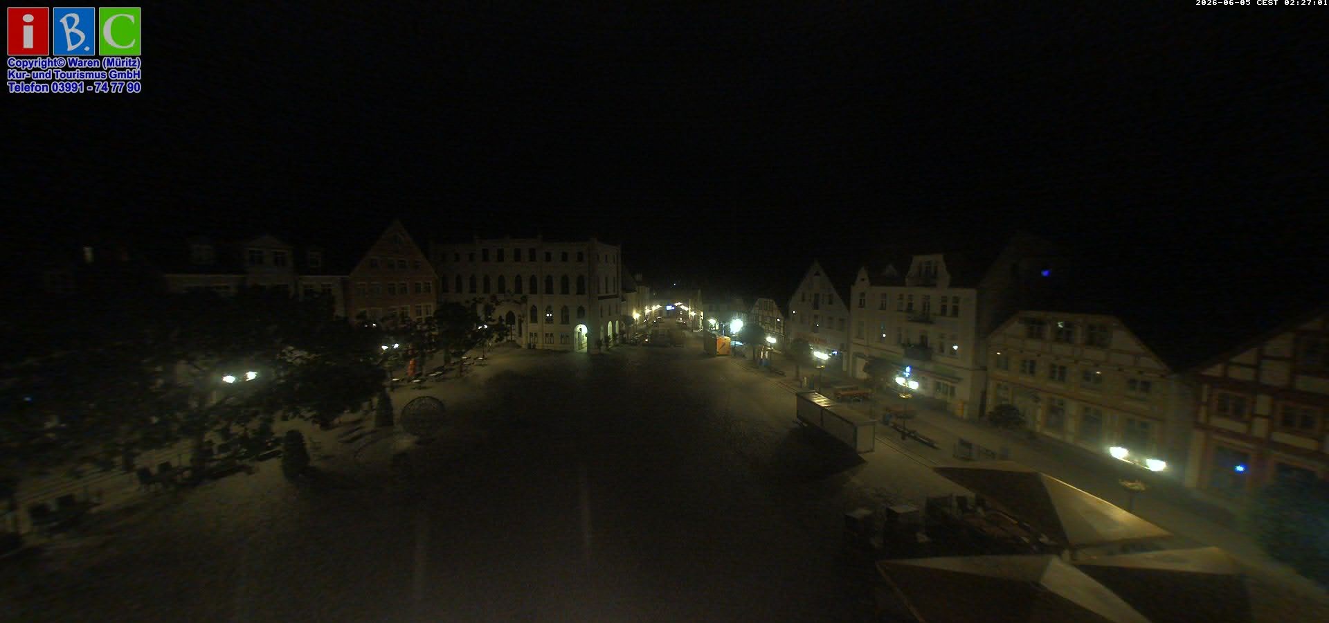 Archived image Webcam Waren (Müritz) - Market place
