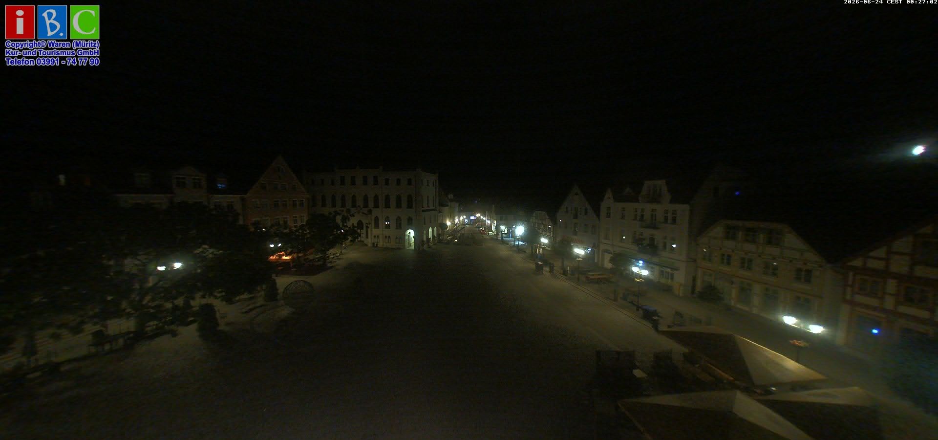 Archived image Webcam Waren (Müritz) - Market place