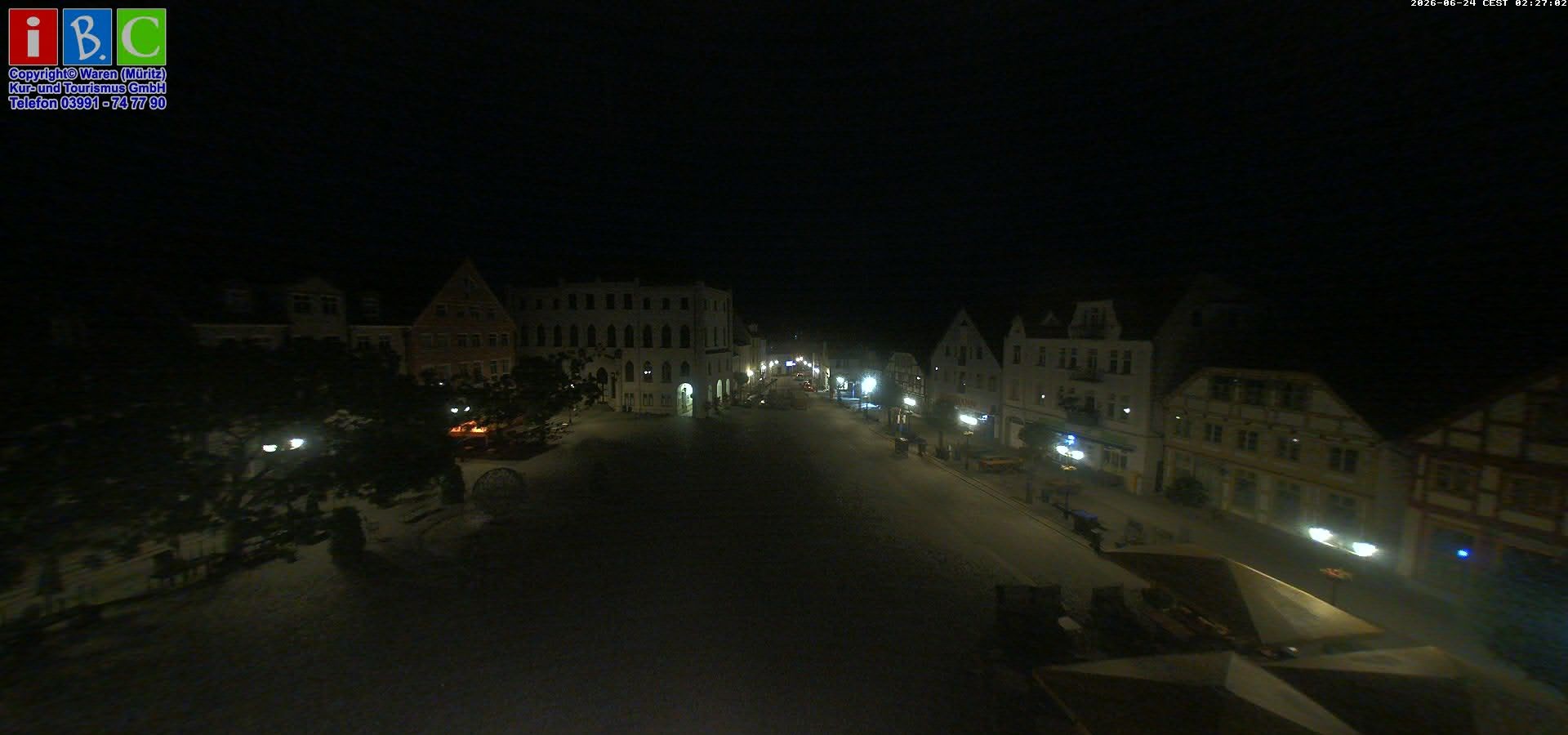 Archived image Webcam Waren (Müritz) - Market place