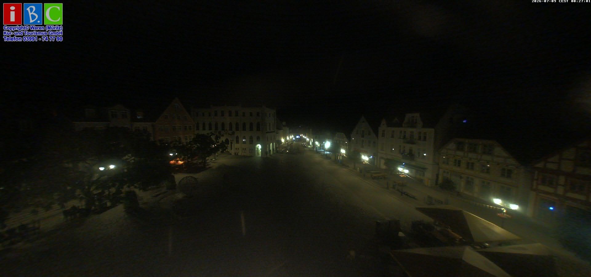Archiv Foto Webcam Neuer Markt in Waren an der Müritz