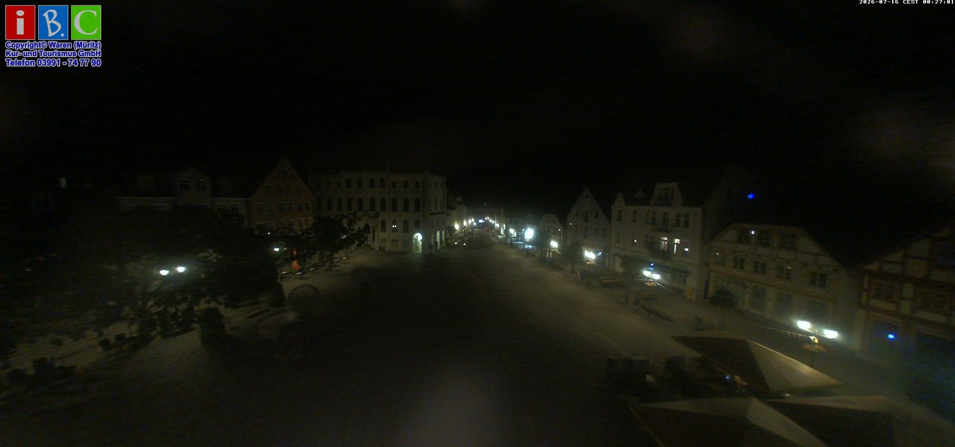Archived image Webcam Waren (Müritz) - Market place