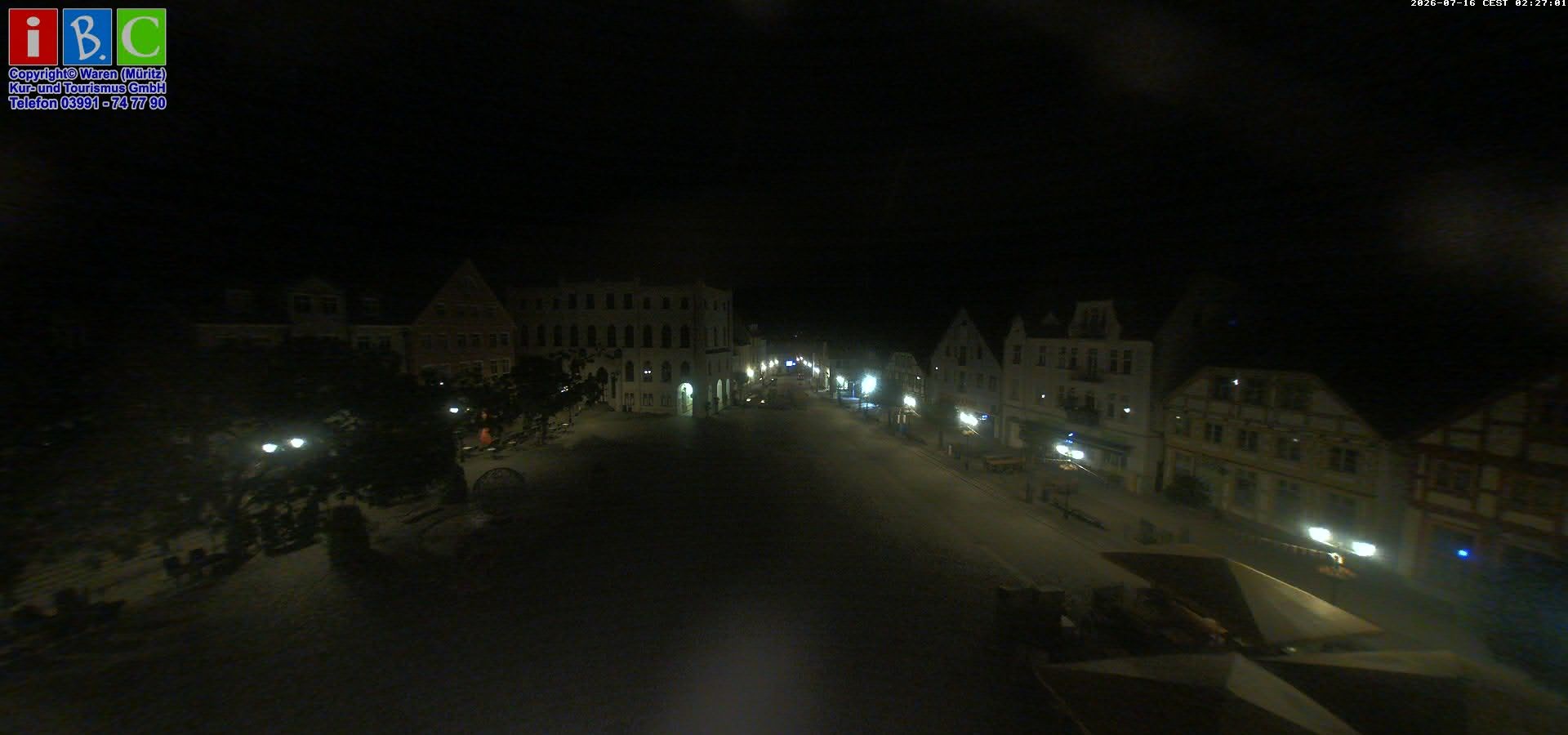 Archived image Webcam Waren (Müritz) - Market place