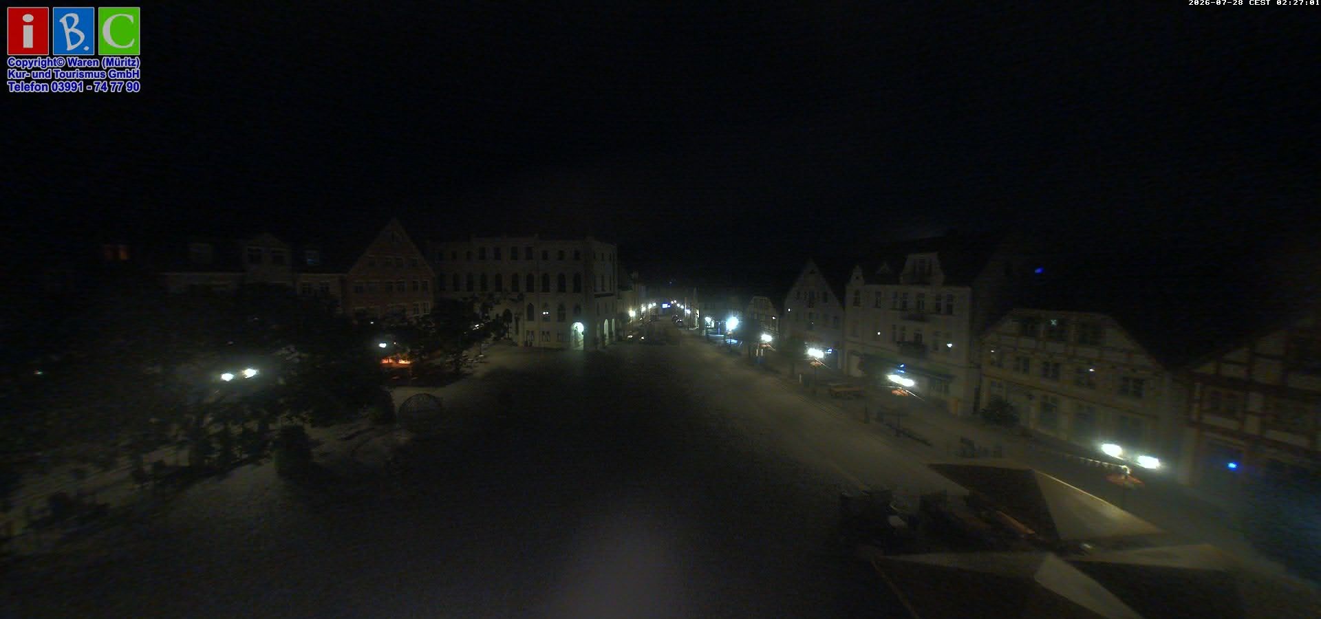 Archived image Webcam Waren (Müritz) - Market place