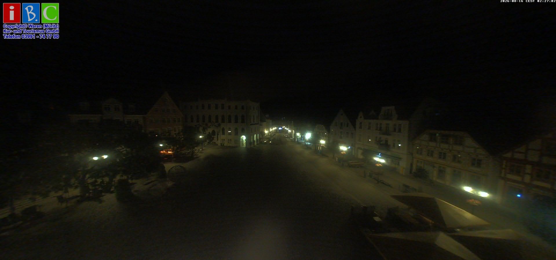 Archiv Foto Webcam Neuer Markt in Waren an der Müritz