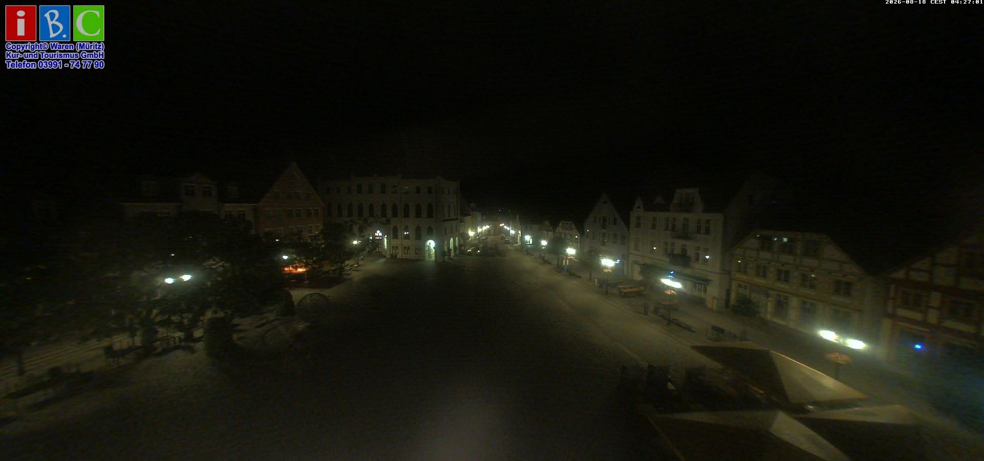 Archiv Foto Webcam Neuer Markt in Waren an der Müritz