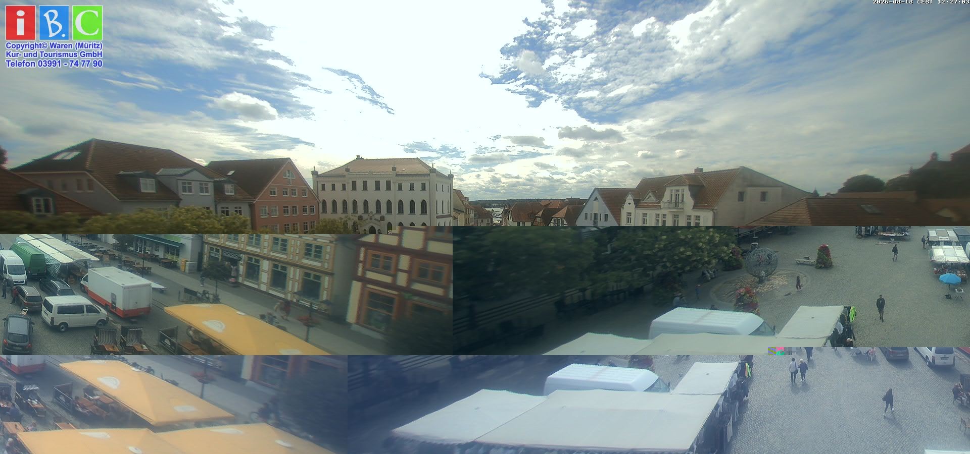 Archiv Foto Webcam Neuer Markt in Waren an der Müritz