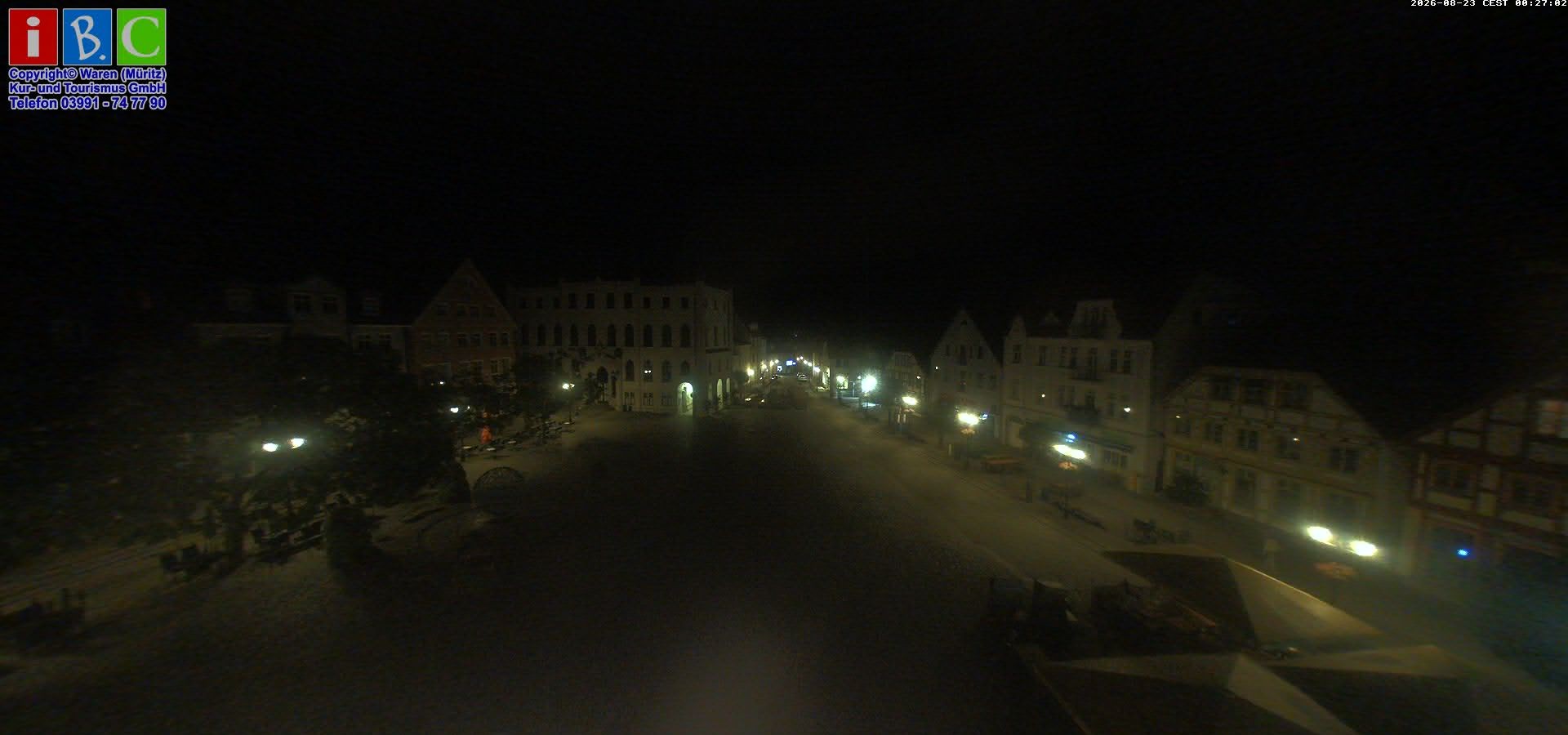 Archived image Webcam Waren (Müritz) - Market place