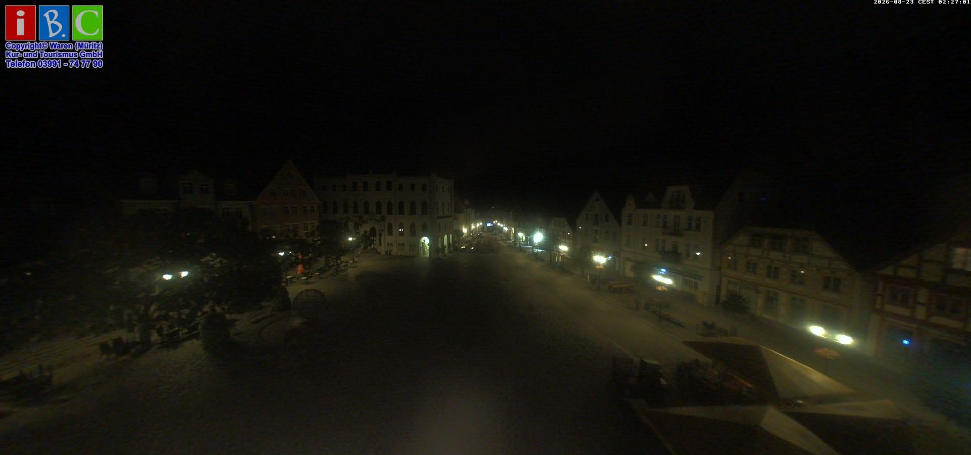 Archived image Webcam Waren (Müritz) - Market place