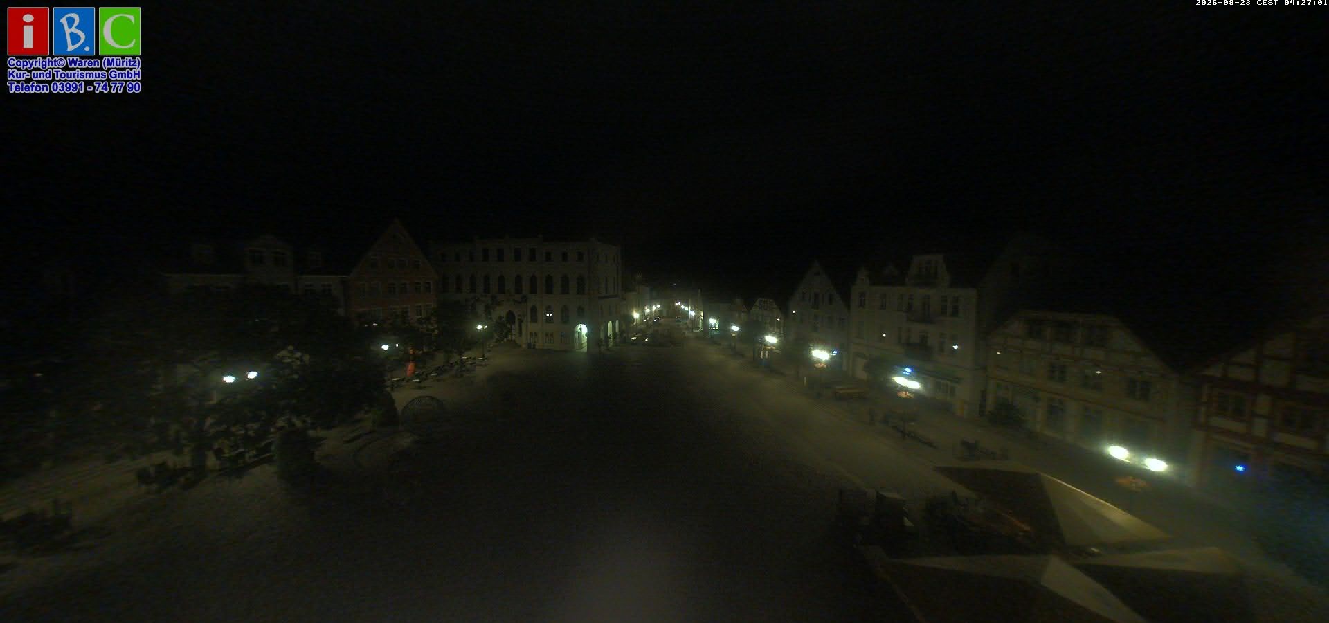 Archived image Webcam Waren (Müritz) - Market place