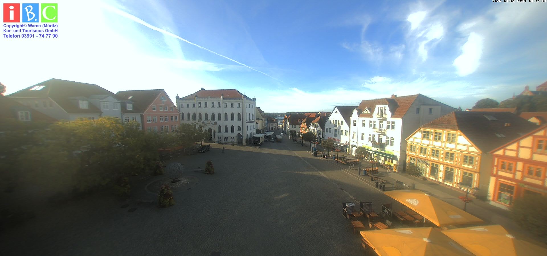 Archiv Foto Webcam Neuer Markt in Waren an der Müritz