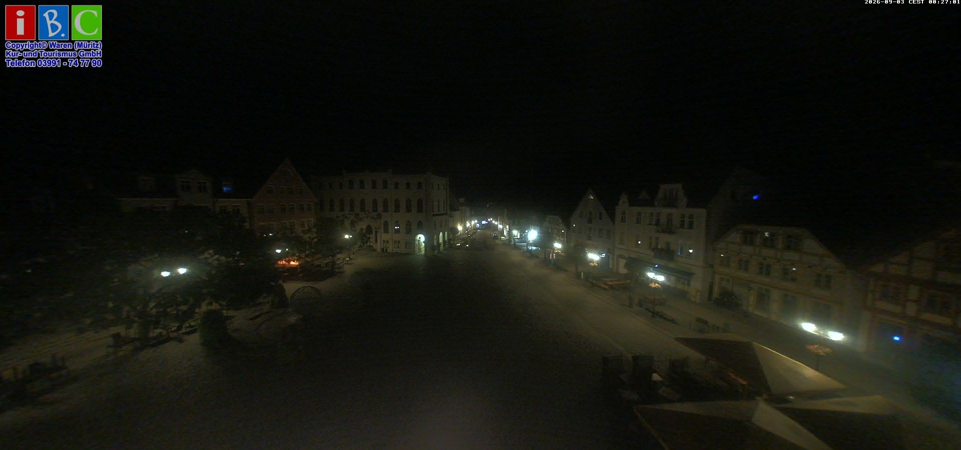 Archived image Webcam Waren (Müritz) - Market place