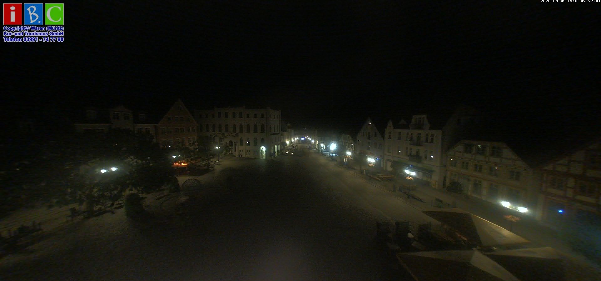 Archived image Webcam Waren (Müritz) - Market place