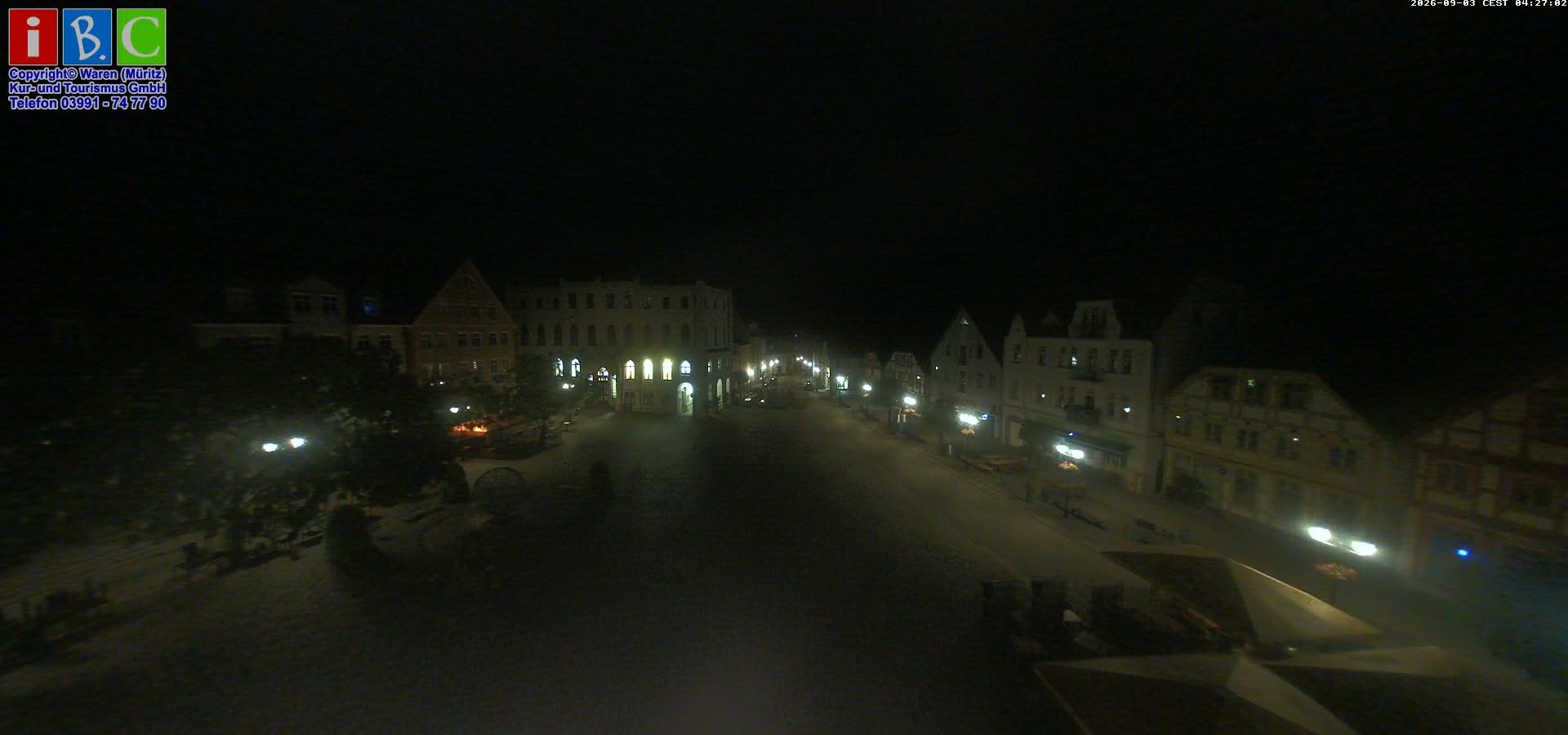 Archived image Webcam Waren (Müritz) - Market place