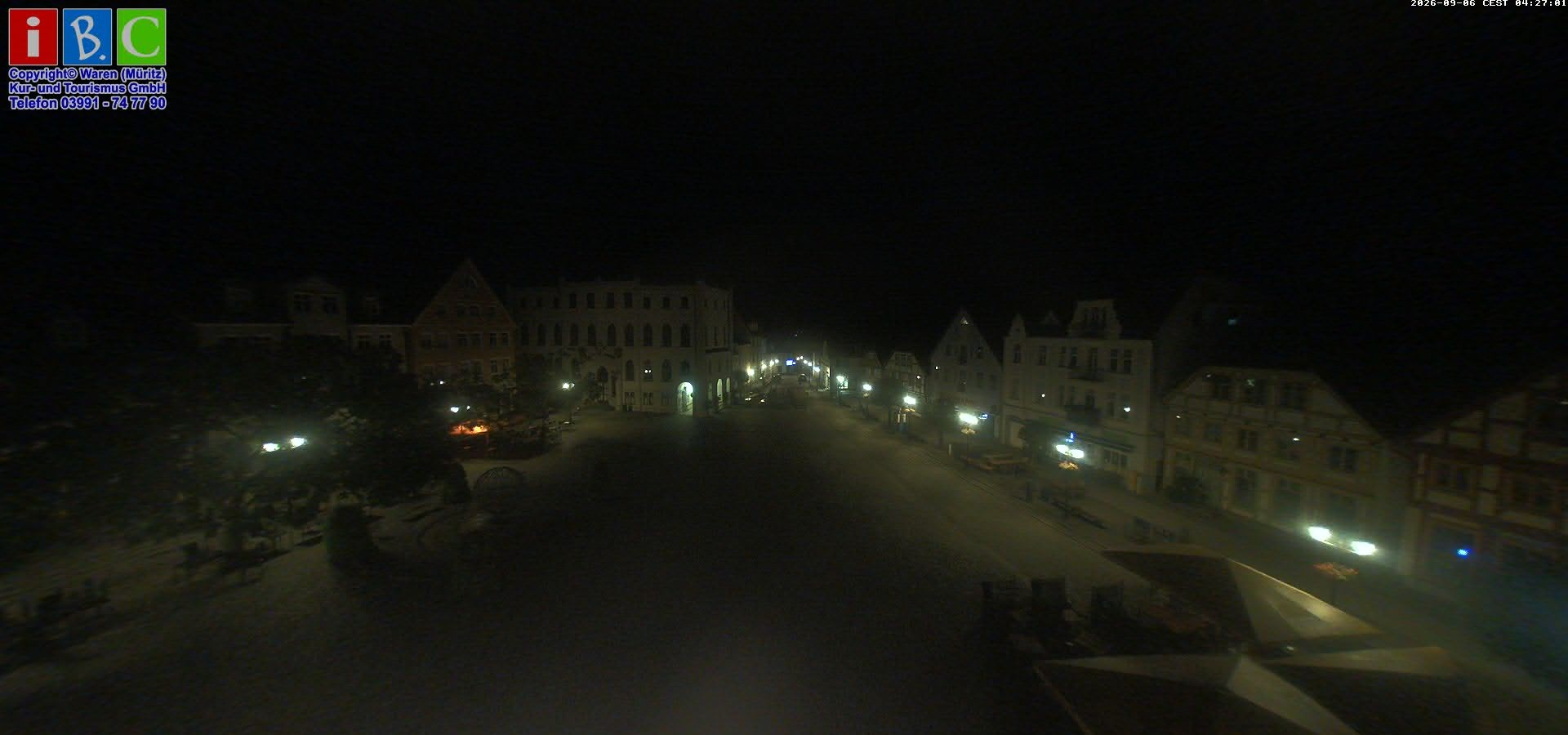 Archiv Foto Webcam Neuer Markt in Waren an der Müritz