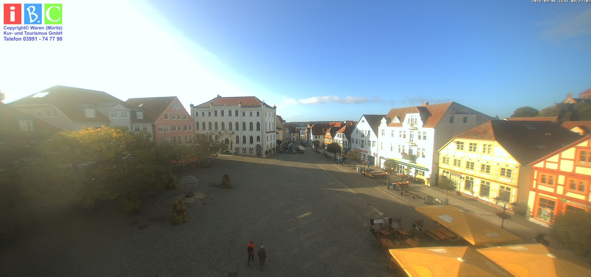 Archiv Foto Webcam Neuer Markt in Waren an der Müritz