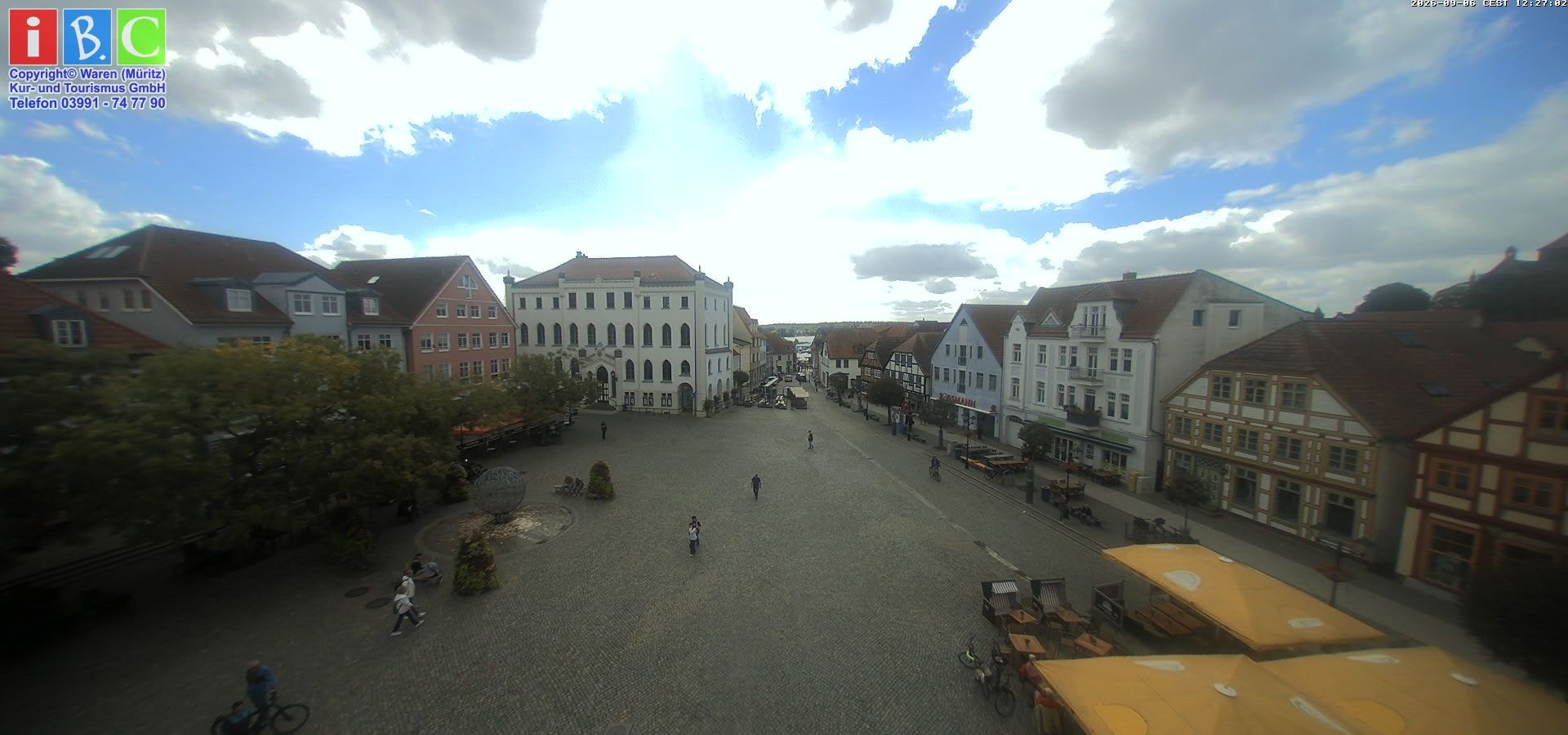 Archiv Foto Webcam Neuer Markt in Waren an der Müritz