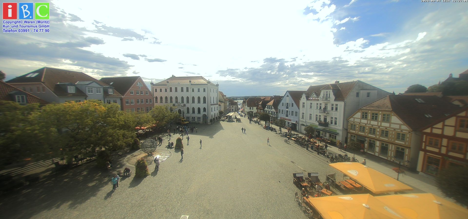 Archiv Foto Webcam Neuer Markt in Waren an der Müritz
