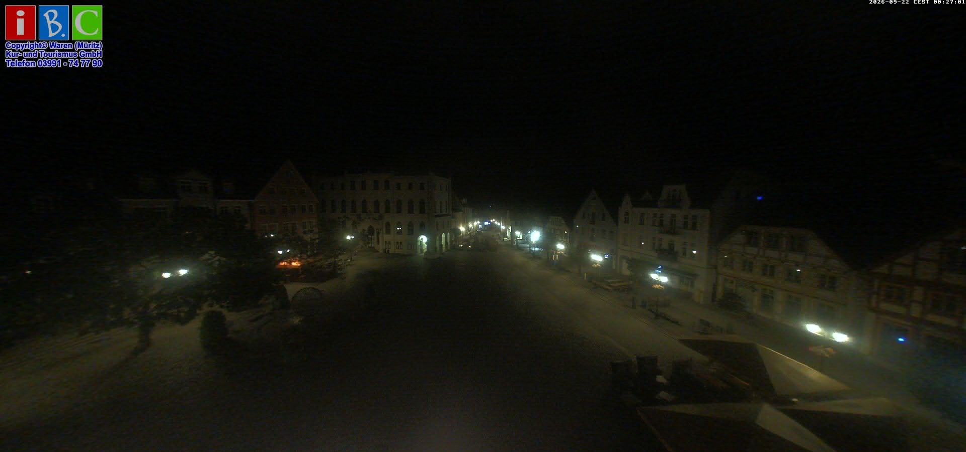 Archiv Foto Webcam Neuer Markt in Waren an der Müritz
