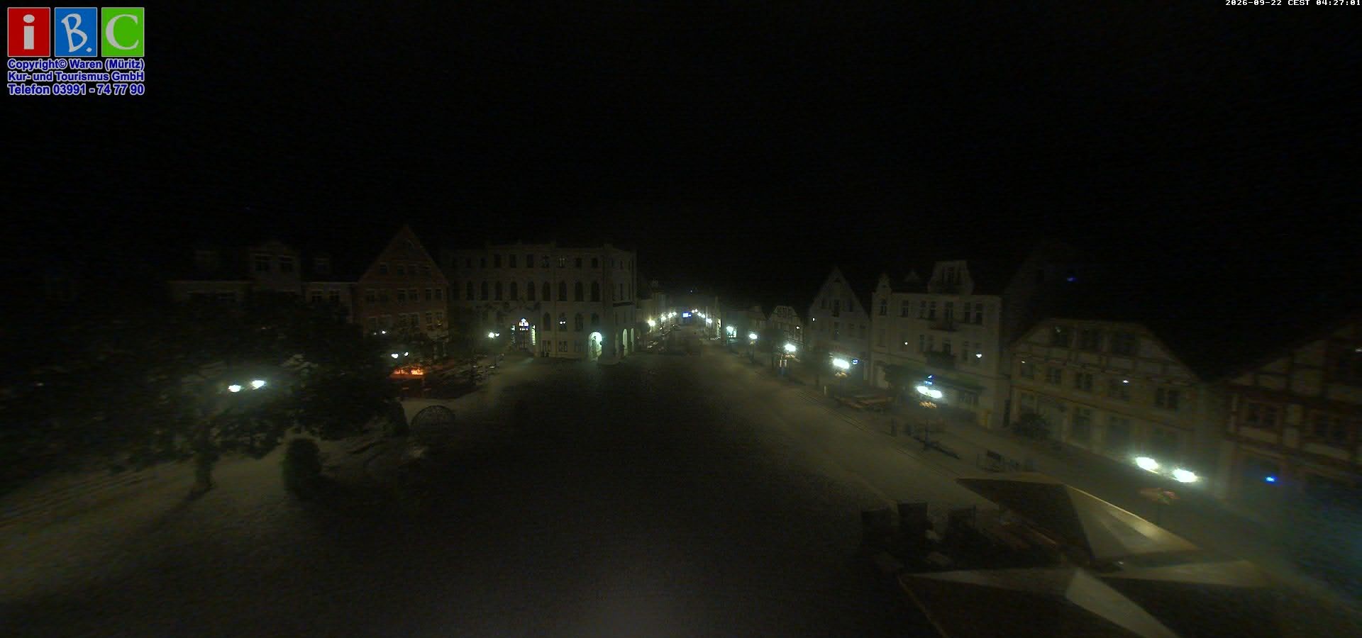 Archiv Foto Webcam Neuer Markt in Waren an der Müritz