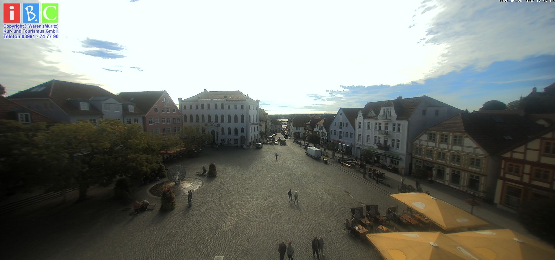 Archiv Foto Webcam Neuer Markt in Waren an der Müritz