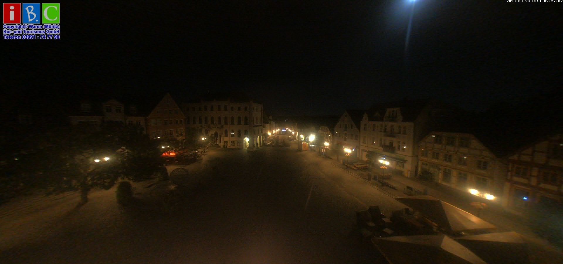 Archived image Webcam Waren (Müritz) - Market place