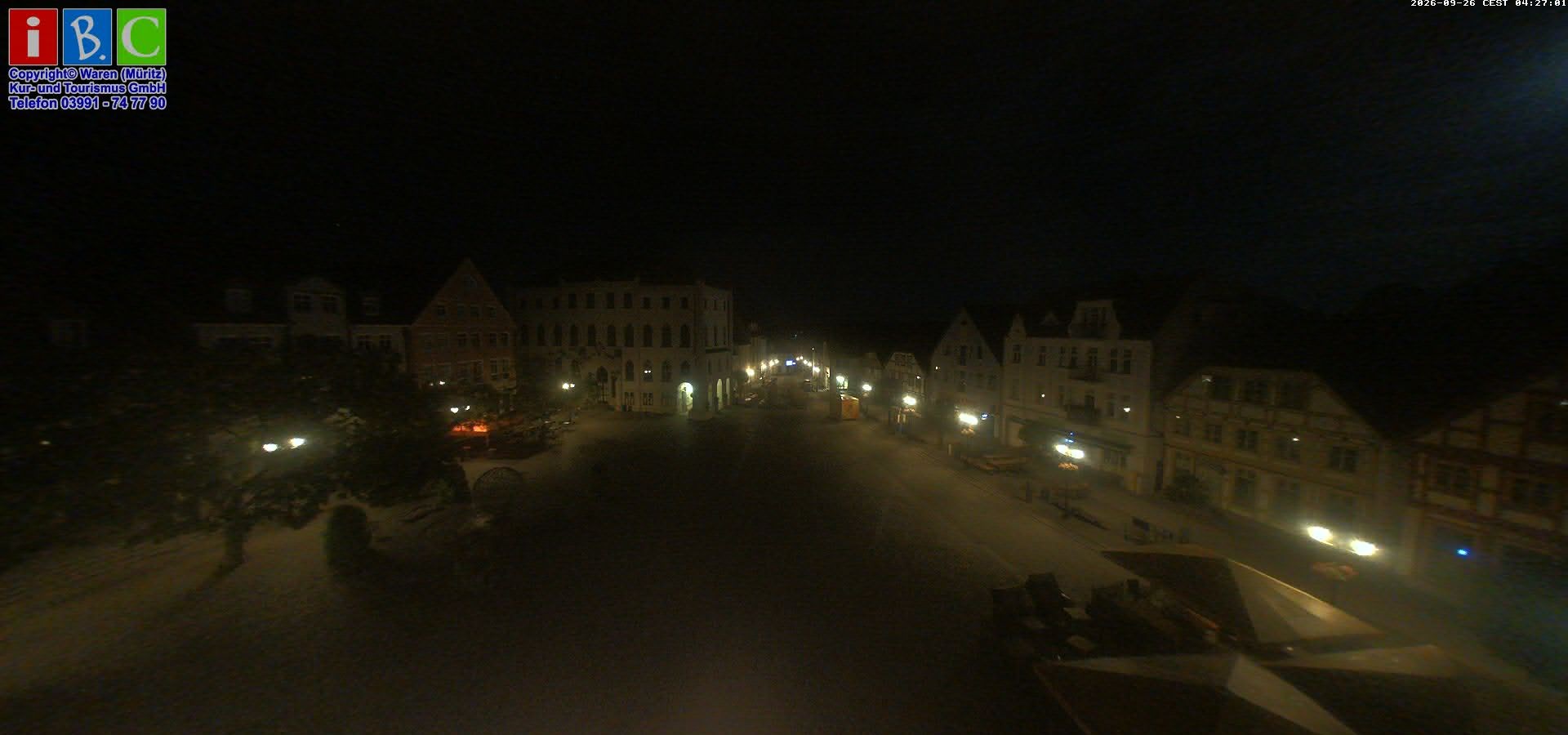 Archived image Webcam Waren (Müritz) - Market place