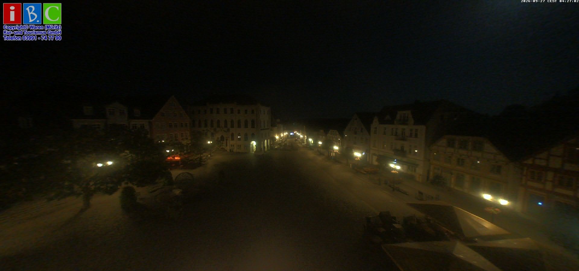 Archiv Foto Webcam Neuer Markt in Waren an der Müritz