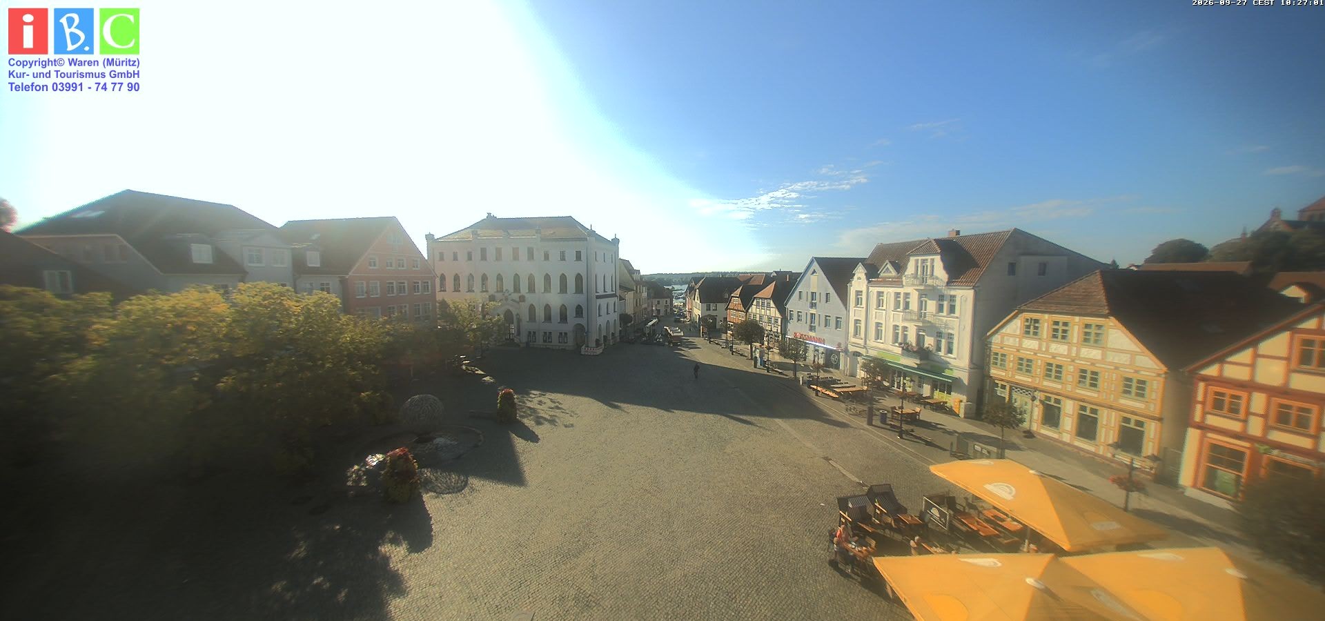 Archiv Foto Webcam Neuer Markt in Waren an der Müritz