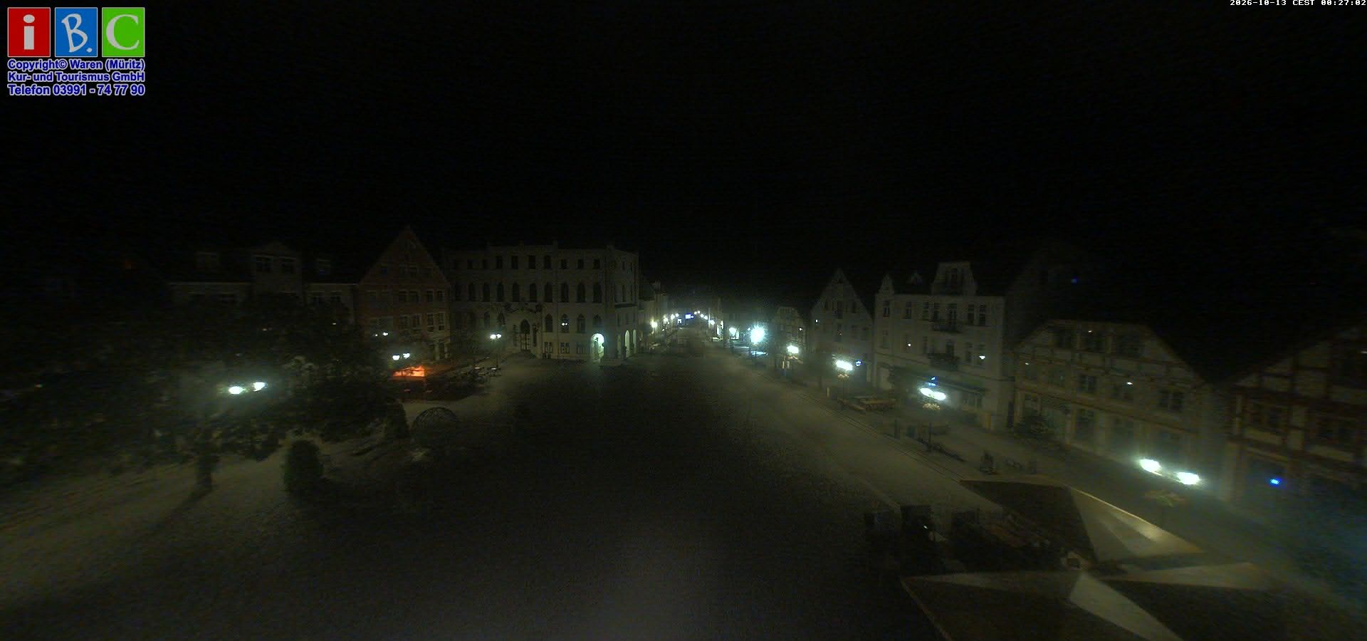 Archiv Foto Webcam Neuer Markt in Waren an der Müritz