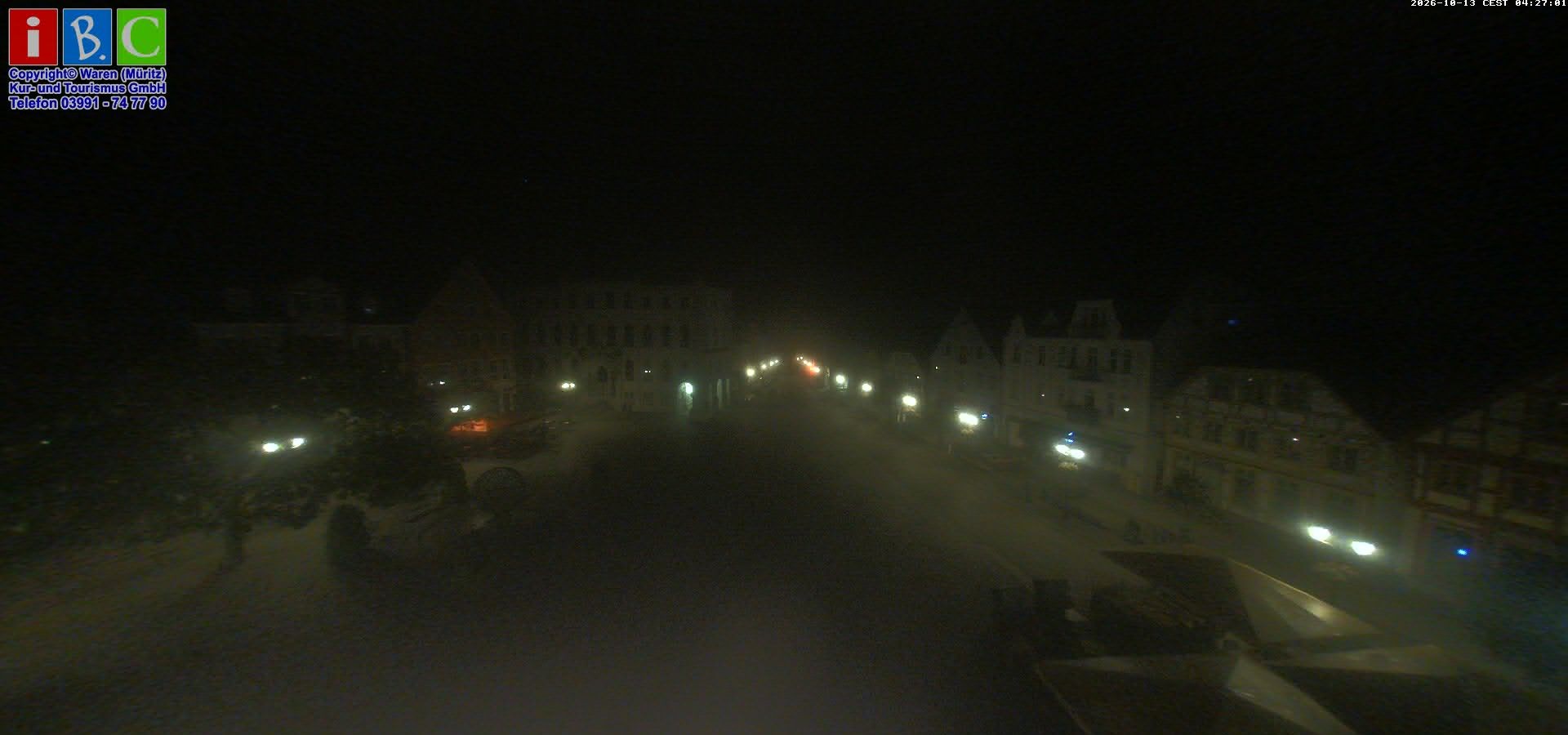 Archiv Foto Webcam Neuer Markt in Waren an der Müritz