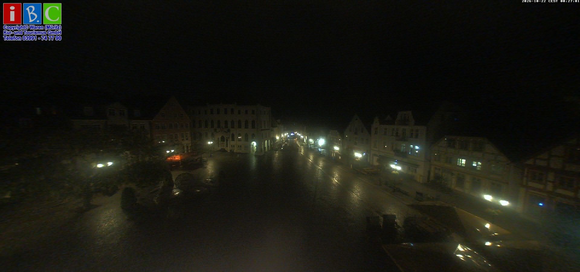 Archived image Webcam Waren (Müritz) - Market place