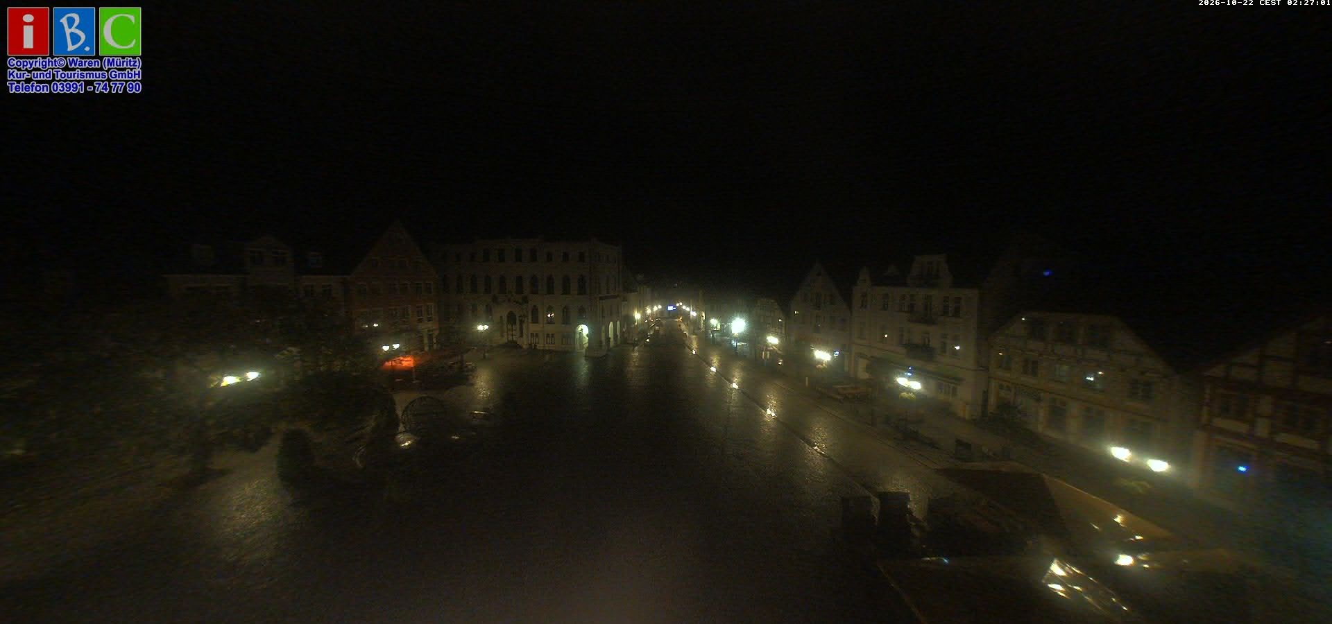 Archived image Webcam Waren (Müritz) - Market place