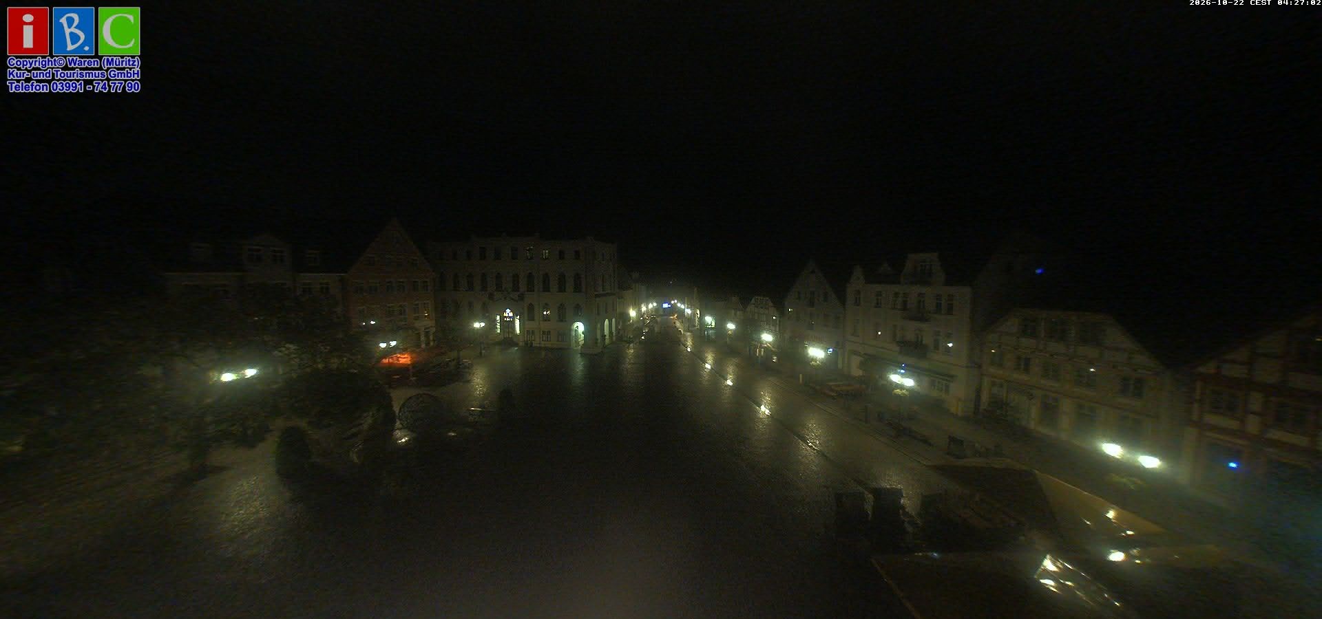 Archived image Webcam Waren (Müritz) - Market place