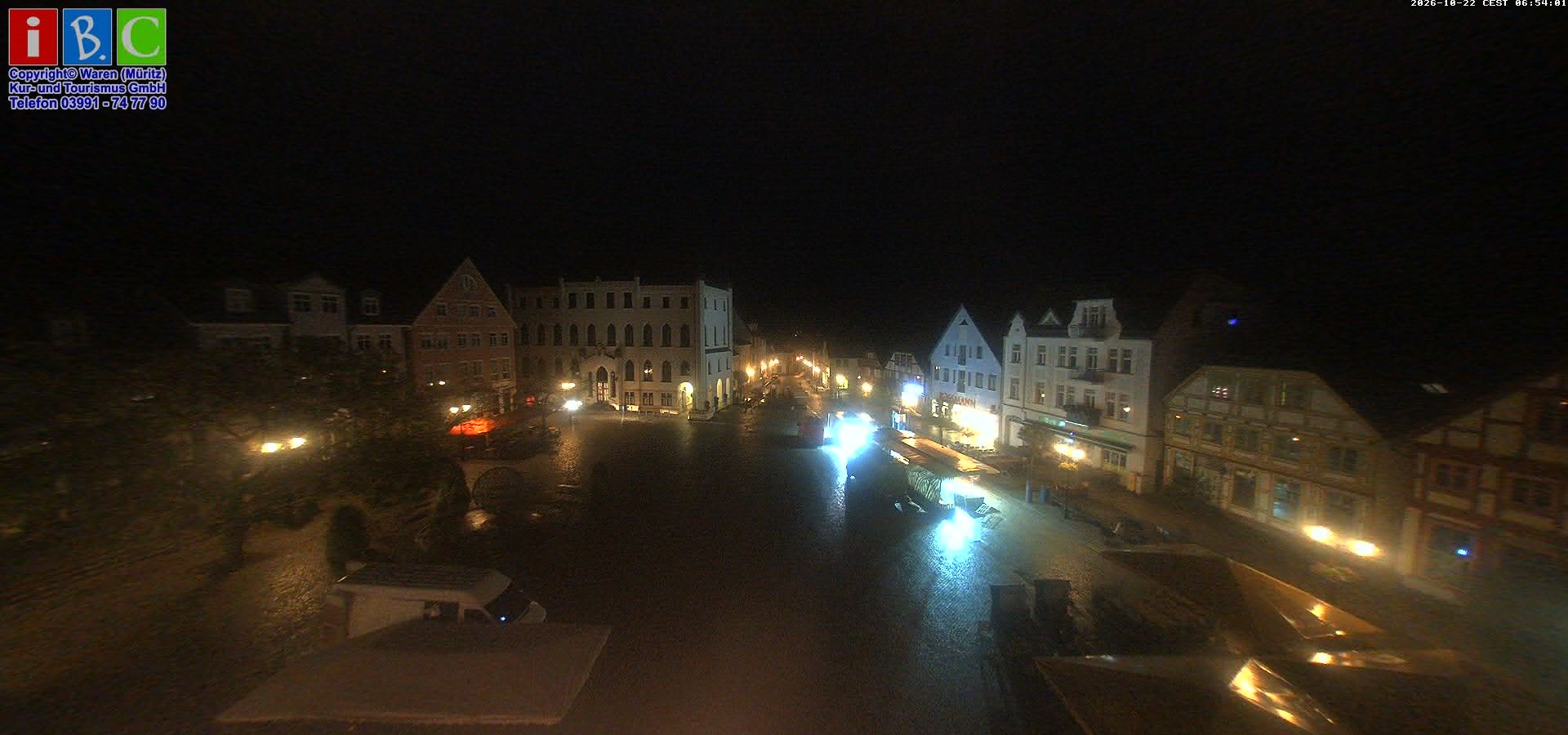 Archived image Webcam Waren (Müritz) - Market place