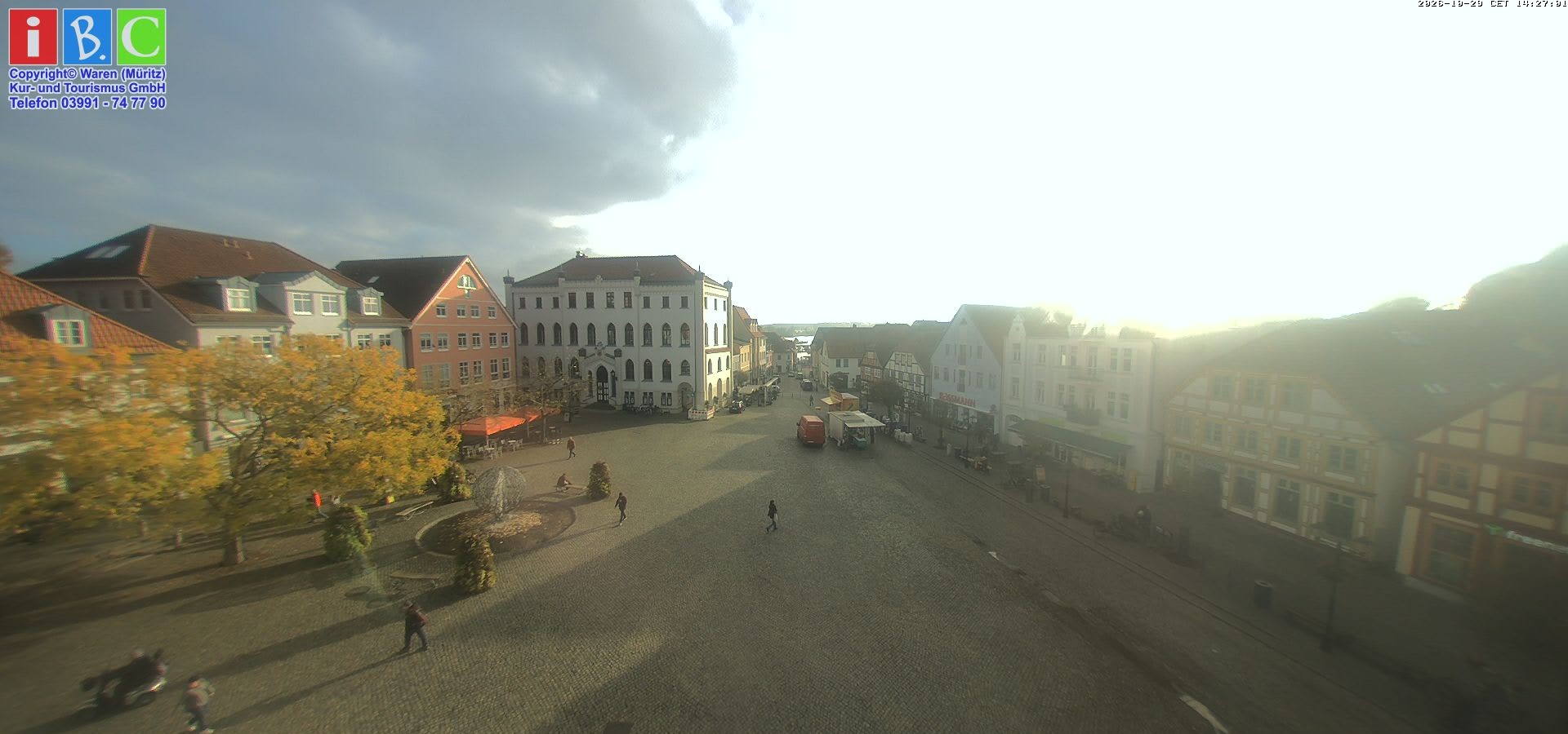 Archiv Foto Webcam Neuer Markt in Waren an der Müritz