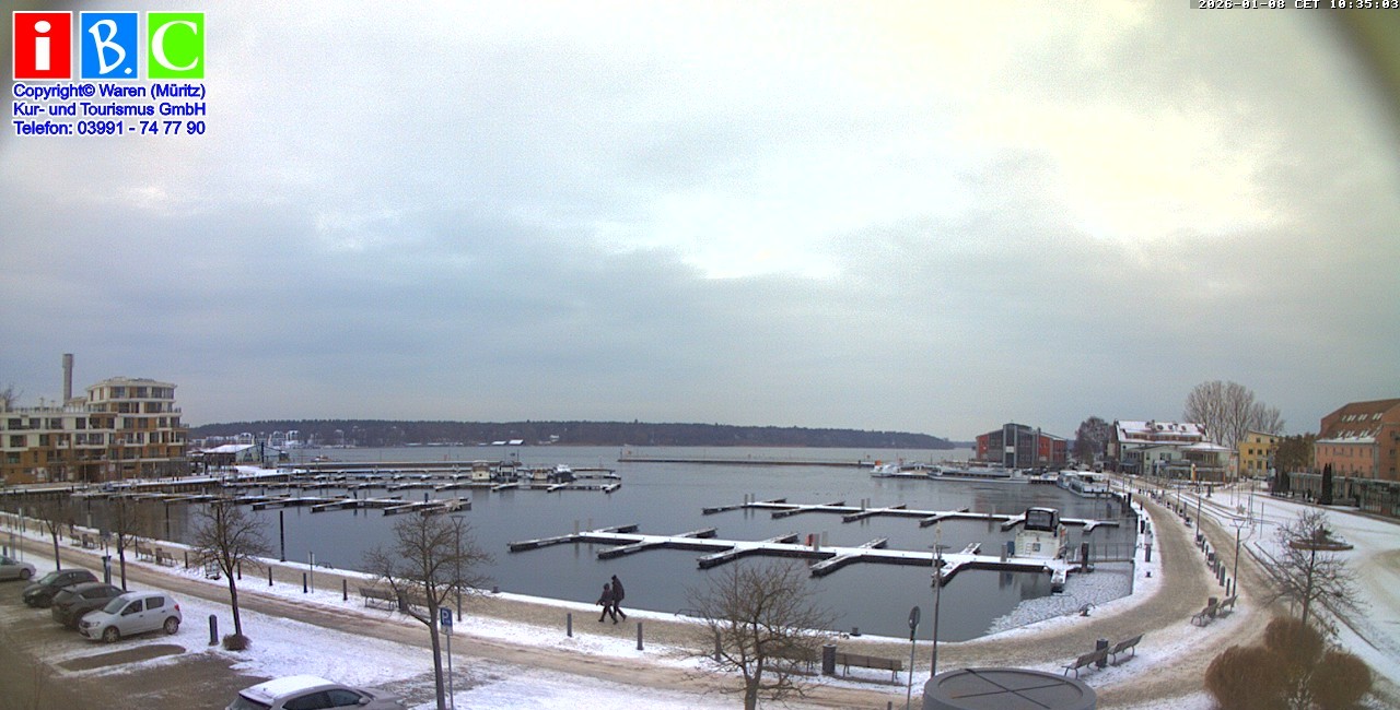 Archiv Foto Webcam Yachthafen Waren an der Müritz