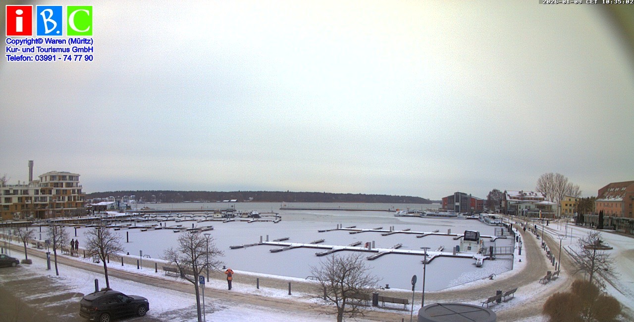 Archiv Foto Webcam Yachthafen Waren an der Müritz